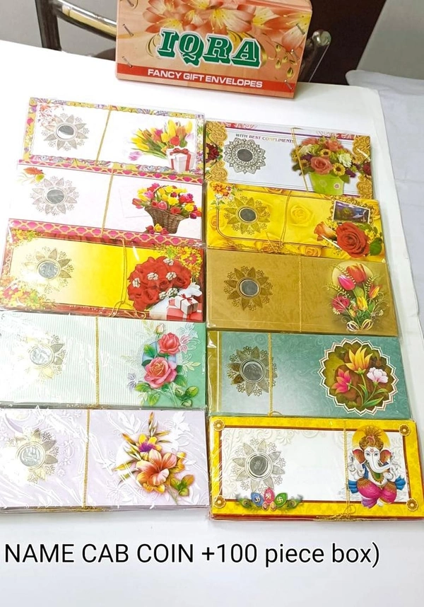 10pc Coin Cab Wedding Gift Envelopes/ Shagun Envelopes /Lifafa /Money Envelope/ Designer Envelopes
