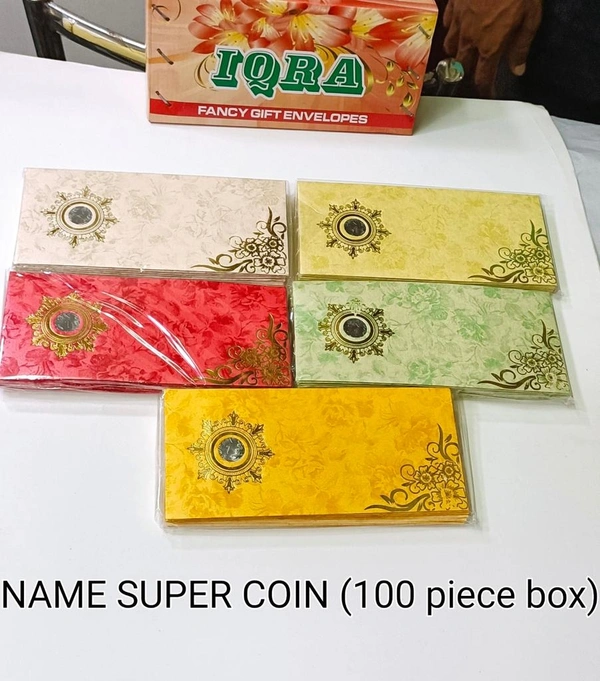 10pc Coin Super Wedding Gift Envelopes/ Shagun Envelopes /Lifafa /Money Envelope/ Designer Envelopes