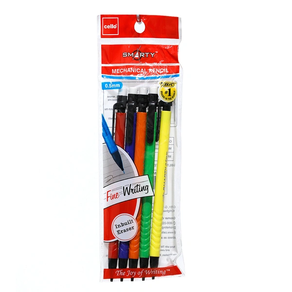 Cello Smarty Mechanical Pencil (5pc Pack) - 0.5mm