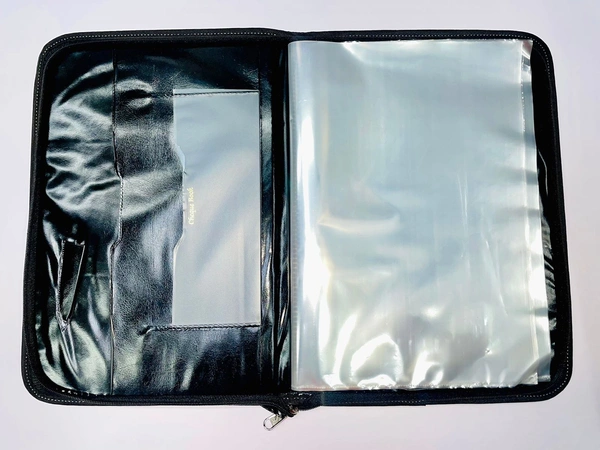 Leatherette Material Professional File Folders for Certificates, Documents Holder with 20 Leafs (Size-B/4) 20 Leaf No-101