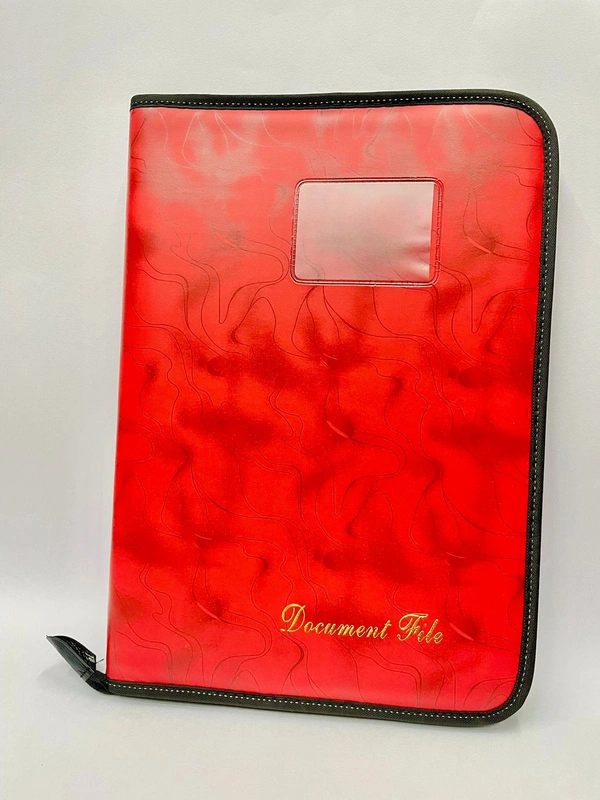 Leatherette Material Professional File Folders for Certificates, Documents Holder with 20 Leafs (Size-B/4) 20 Leaf No-101