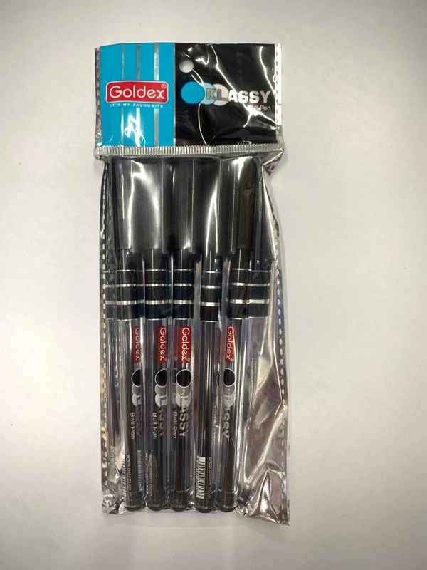 Goldex Klassy Ball Pen 7mrp (5pc) - Black