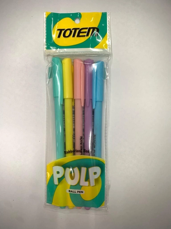Totem Pulp Ball Pen 6mrp (5pc) - Blue