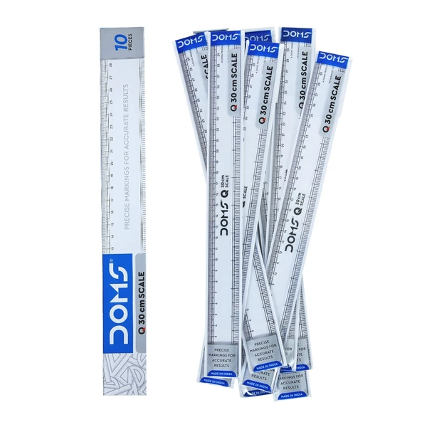 Doms Scale Plastic Ruler Big 30cm