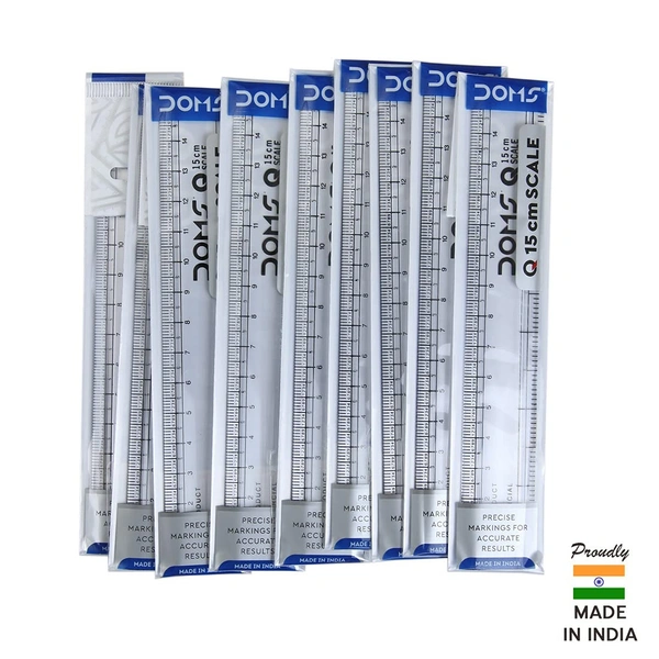 Doms Scale Plastic Ruler Small 15cm