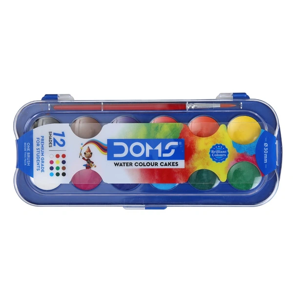 Doms Water Color Cakes 12 Shades (30mm)