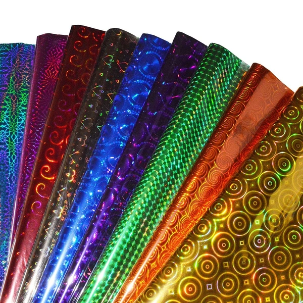 Gift Paper 50x70cm Holo (40 Sheets)  - Brown