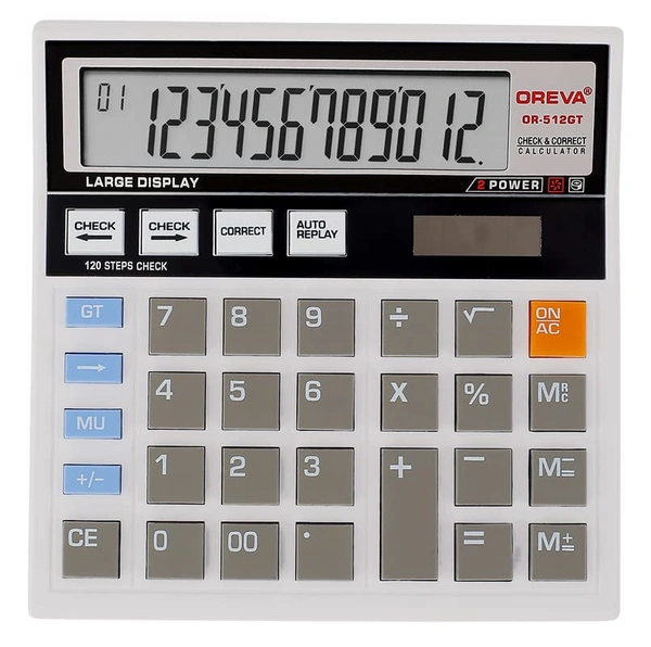 Oreva OR-512GT Calculator - White