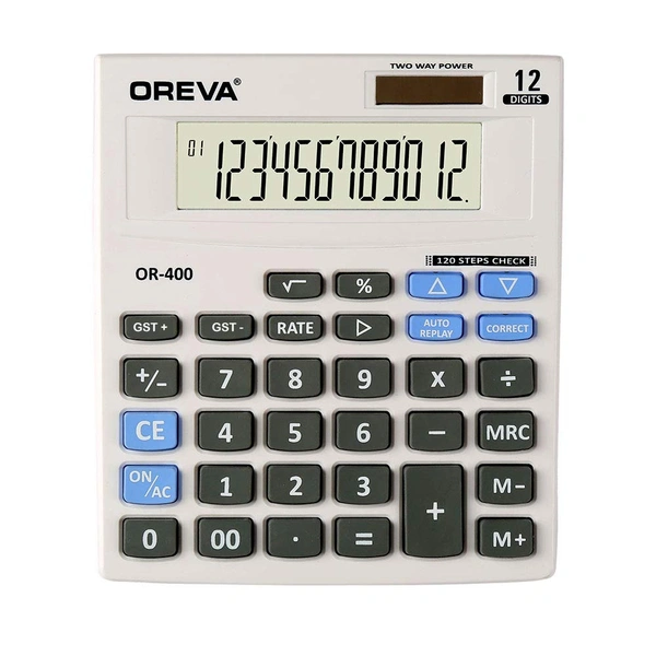 Oreva OR-400GST Calculator - White