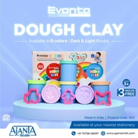Evanta Dough Clay No-401 (6 Dabbi Pack)