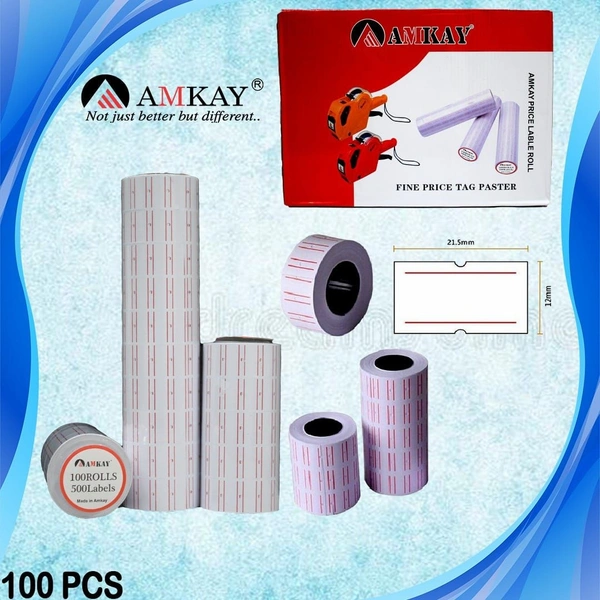 Price Label Role White 10pc Role (16900)