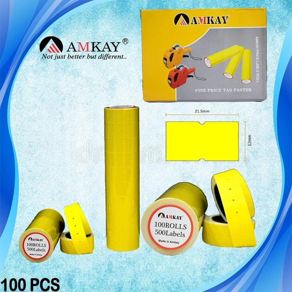 Price Label Role Yellow 10pc Role (181000)