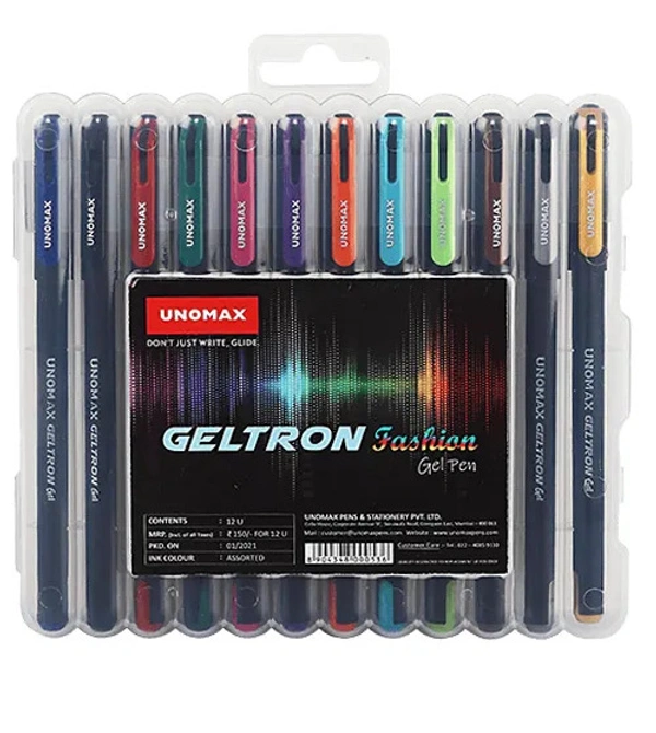 Unomax Geltron Fashion Gel (12 Color Set)