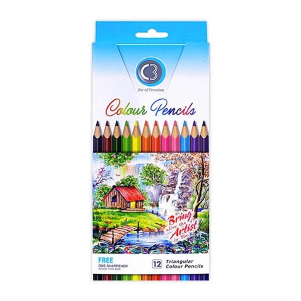 C3 Pencil Color 12 Shades Full