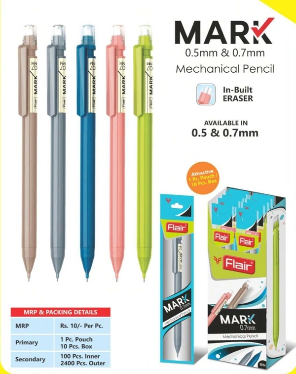 Flair Mark Mechanical Pencil 10 MRP - 0.7mm