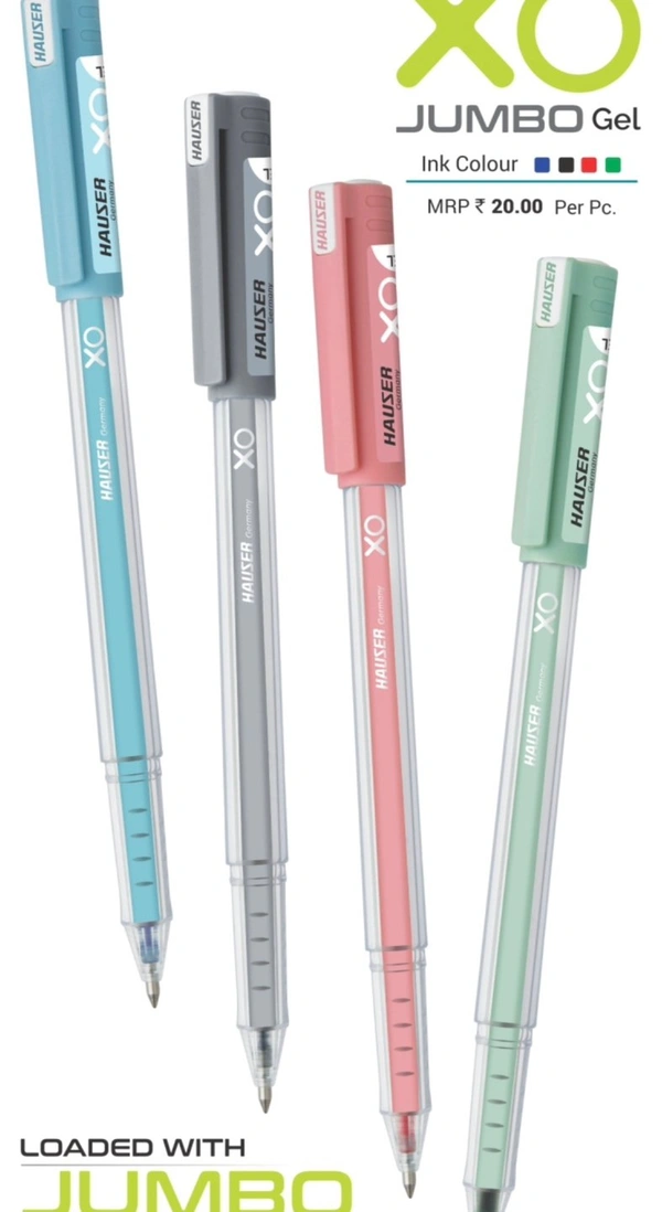 Hauser XO Jumbo Gel Pen 20 MRP - Blue