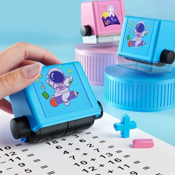 Maths Addition Rolling Stamp (W/Ink)