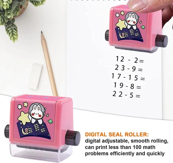 Maths Substraction Rolling Stamp (W/Ink)
