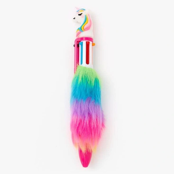 Unicorn Fur 6 in 1 Ballpoint Color Pen for Kids