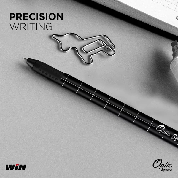 Win Optic Square Ball Pen 10 MRP (50pc Stand) - Blue