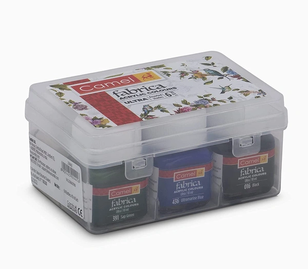 Camel Fabrica Acrylic Ultra Colors (10ml each x 6 Shades