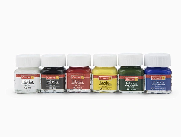 Camel Fabrica Acrylic Ultra Colors (10ml each x 6 Shades