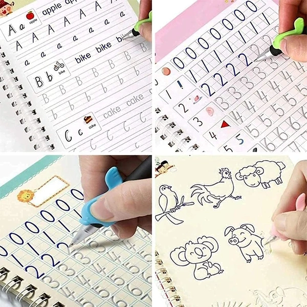 Sank Magic Book (4 Book + 2 Pens & 10 Reflis)