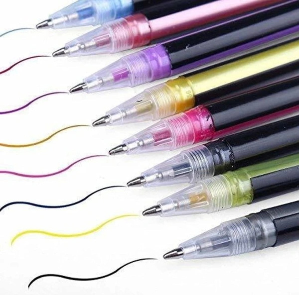 Gel Pens Set Color Gel Pens,Glitter, Metallic, Neon Pens Set Good Gift For Coloring Kids Sketching Painting Drawing (Pastel Neon Pen) (Set Of 12)