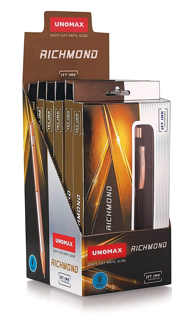 Unomax Richmond Metal Body Ball Pen MRP-125 - Blue