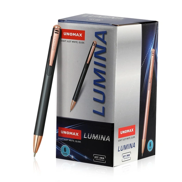 Unomax Lumina Metal Body Ball Pen MRP-125 - Blue