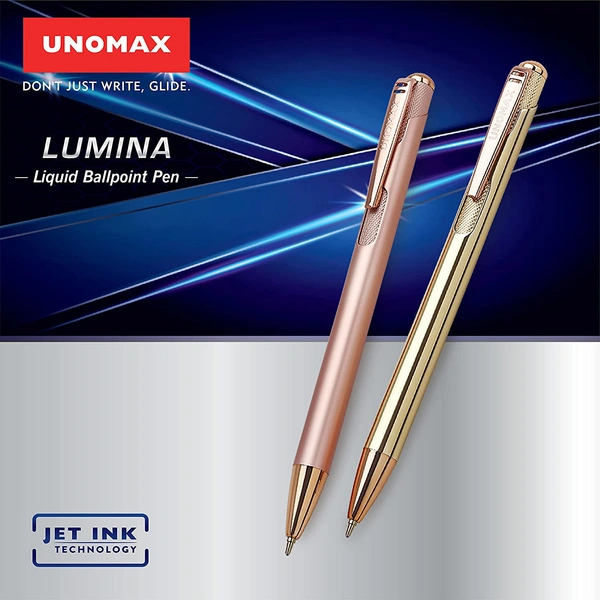 Unomax Lumina Metal Body Ball Pen MRP-125 - Blue
