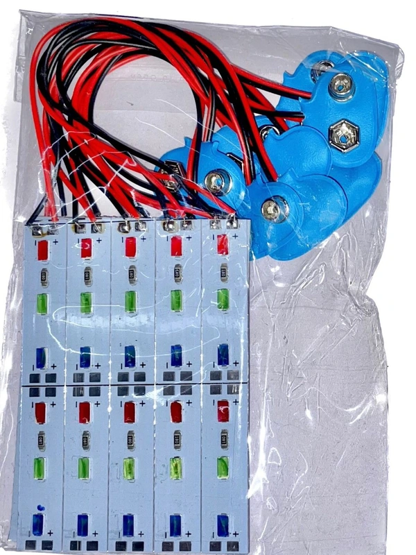 LED 6 Bulb W/Pin Color (10pc Pack)