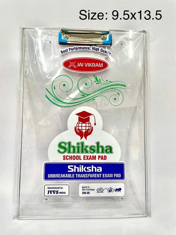 Shiksha Writing Pad Unbreakable Transparent