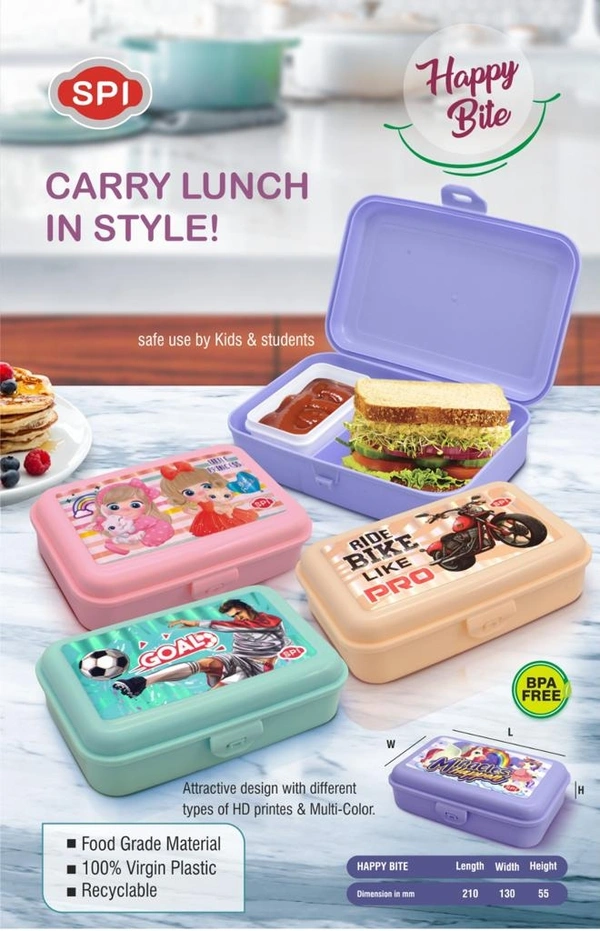 Happy Bite Big Lunch Box (8450)