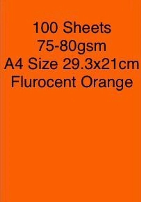 Color Paper A4 Orange (100 Sheets)