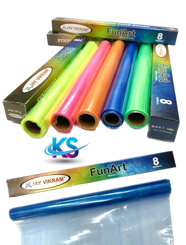 Fun Art Transparent Book Cover 8mtr 14inch