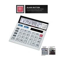 Calculator 512GW Glass Switch White