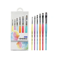 DOMS AMARIZ CANDY PAINT BRUSH FLAT SET OF 6