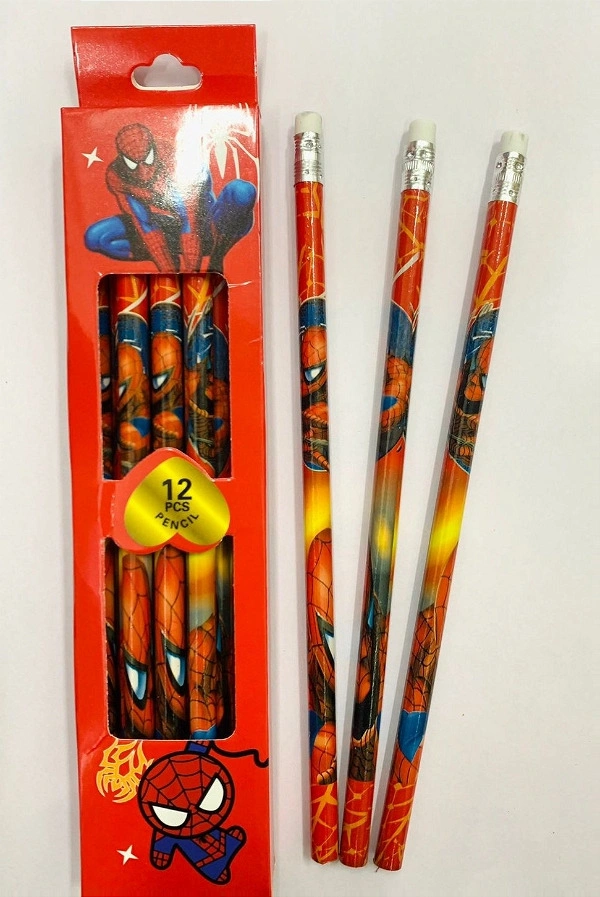 Spider Man Wooden Pencil RT (12pc)