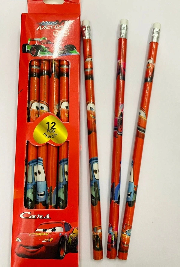 Cars Wooden Pencil RT (12pc)