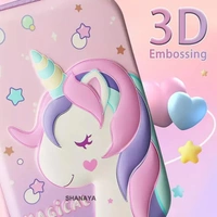 Premium Stylish 3D Hardtop Eva Pencil Case Embossed Cute Unicorn Smiggle EVA Pencil Pouch Case for School College Girls Boys Stationary Item
