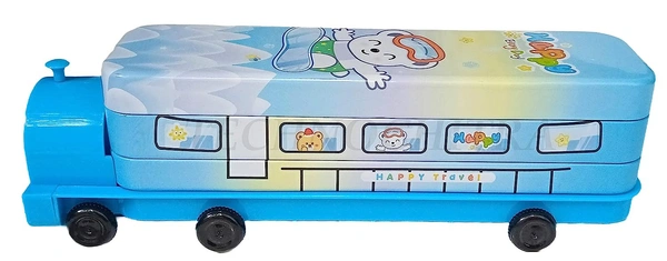 578-29 Train Car Pencil Box For Boys & Girls