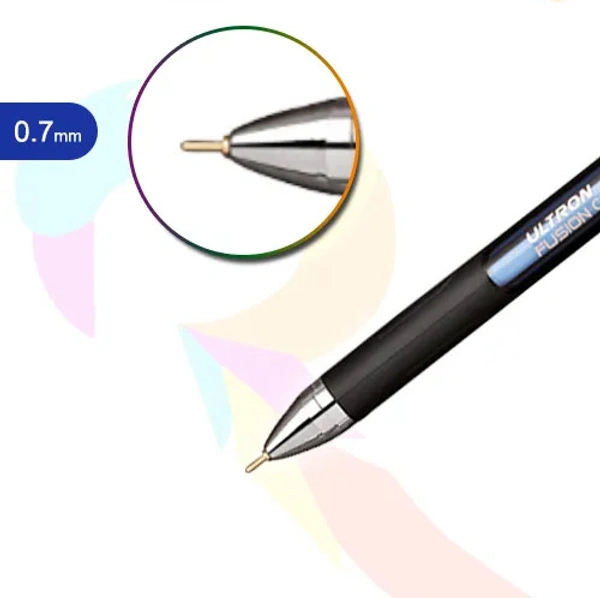 Unomax ULTRON Fusion Grip 3X Liquid Ball Point Pen - Blue
