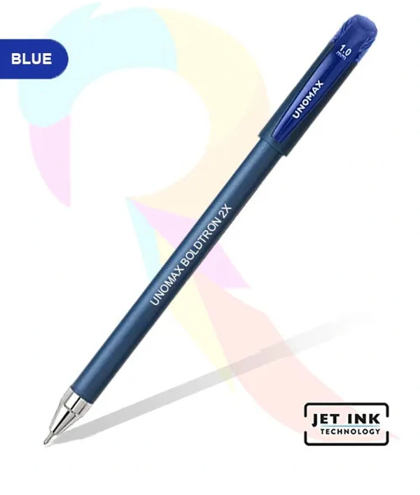 Unomax BOLDTRON 2X Liquid Ballpoint Pen (10pc) - Blue