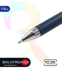 Unomax BOLDTRON 2X Liquid Ballpoint Pen (10pc) - Blue