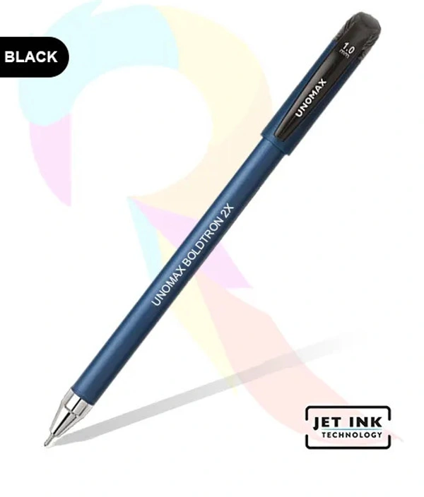 Unomax BOLDTRON 2X Liquid Ballpoint Pen (10pc) - Black