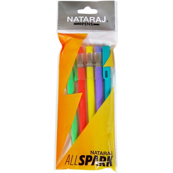 Nataraj All Spark Ball Pen (5pc Pack) - Blue