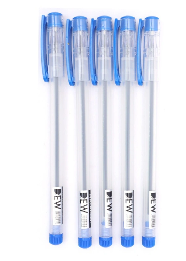 Nataraj Dew Ball Pen (5pc Pack) - Blue