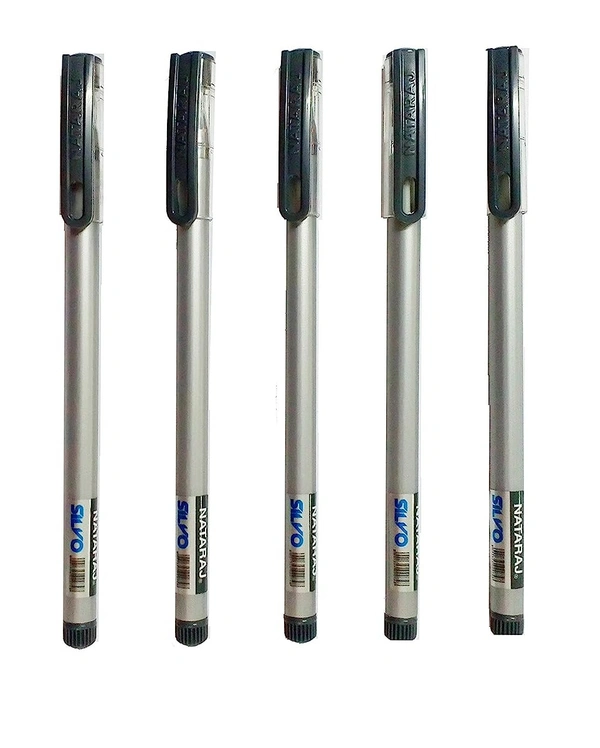 Nataraj Silvo Ball Pen (5pc Pack) - Blue