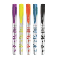 FLAIR Inky Series Panda Liquid Ink Fountain Pen Blister Pack (Free 4 Pieces X-Large Jumbo Cartridges) - Blue